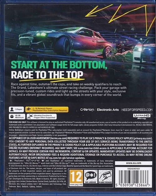 NFS Unbound - PS5 (A Grade) (Genbrug)